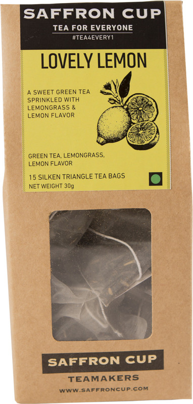Saffron Cup LovelyLemon Lemon Green Tea Box(15 Sachets)