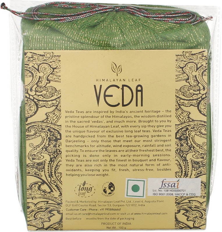 VEDA Pure Darjeeling Green Tea(100 g, Pouch) RS.250 (28.00% Off) - Flipkart
