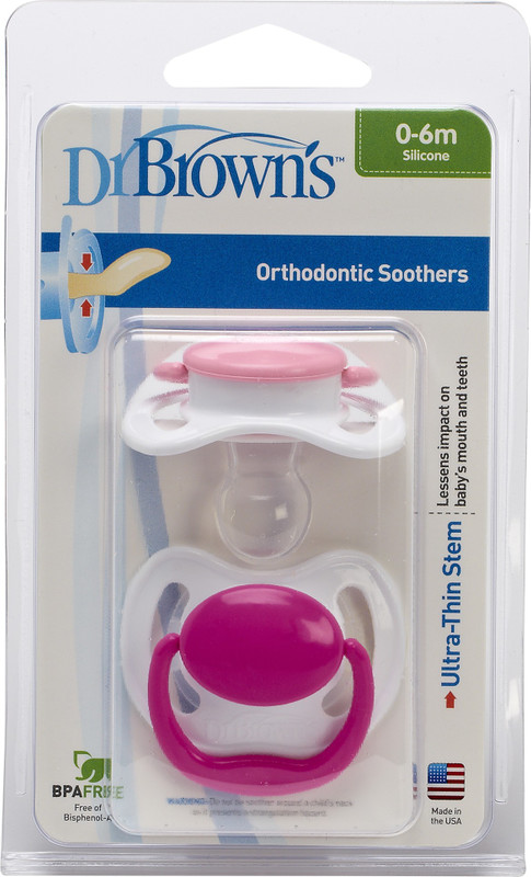 Dr. Brown's Perform Pacifier with Handle Soother(Pink)