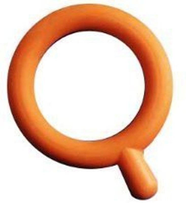 Chewy Tubes Q Teething Ring in Orange Teether(Orange) Chewy Tubes Q Teething Ring in Orange Teether(Orange)