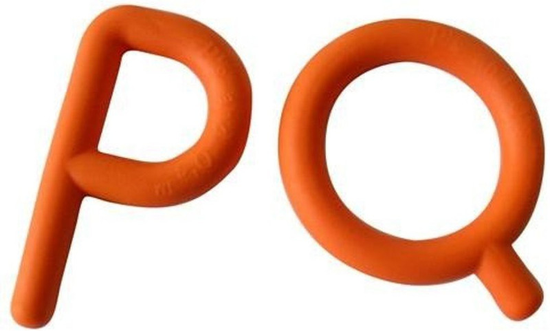 Chewy Tubes P & Q Shaped Teether Teether(Orange)