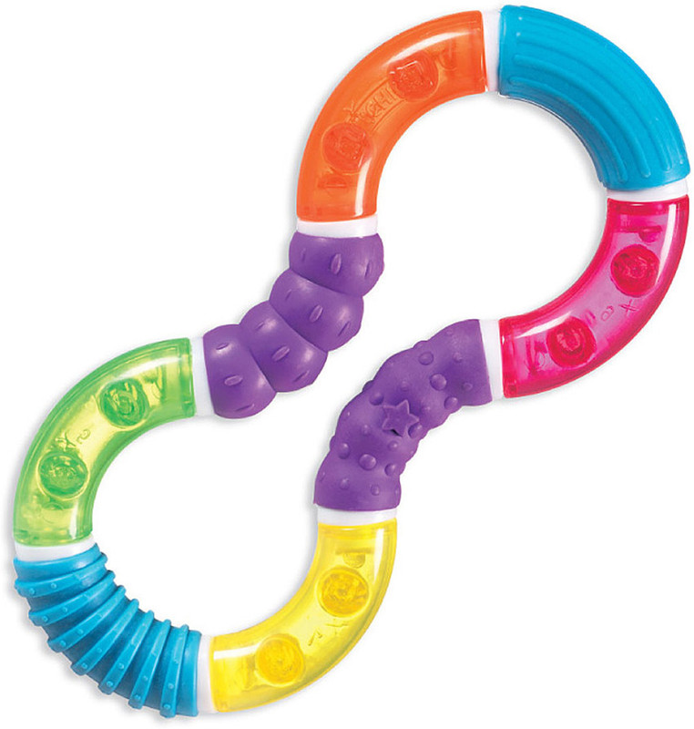 Munchkin Twisty Figure 8 Teether Toy Teether(Multicolor) Munchkin Twisty Figure 8 Teether Toy Teether(Multicolor)