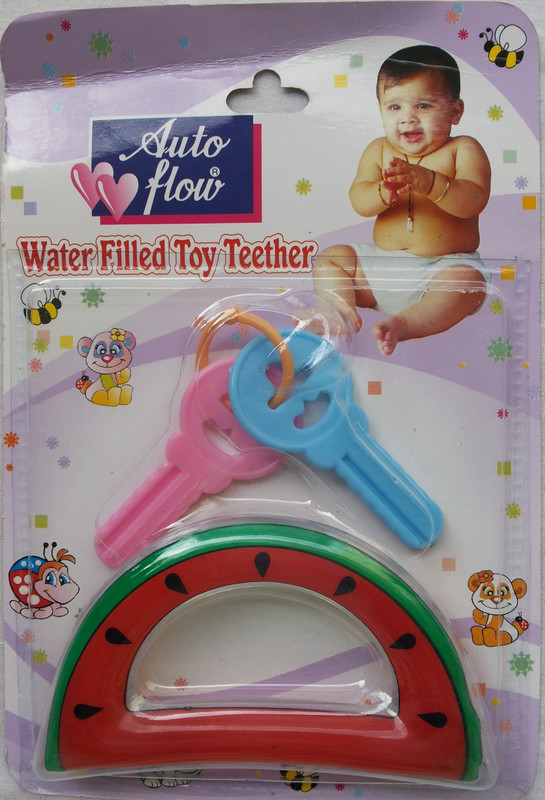 Love Baby Auto Flow Water Filled Toy Teether - Watermelon Teether(Multicolor) Love Baby Auto Flow Water Filled Toy Teether - Watermelon Teether(Multicolor)