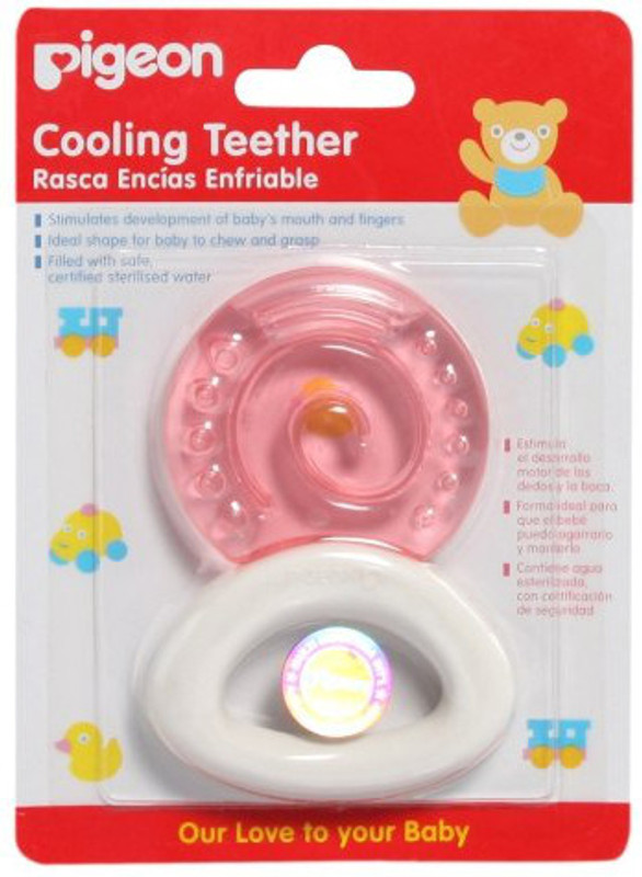 Pigeon Cooling Teether - Circular Teether(Pink, White)