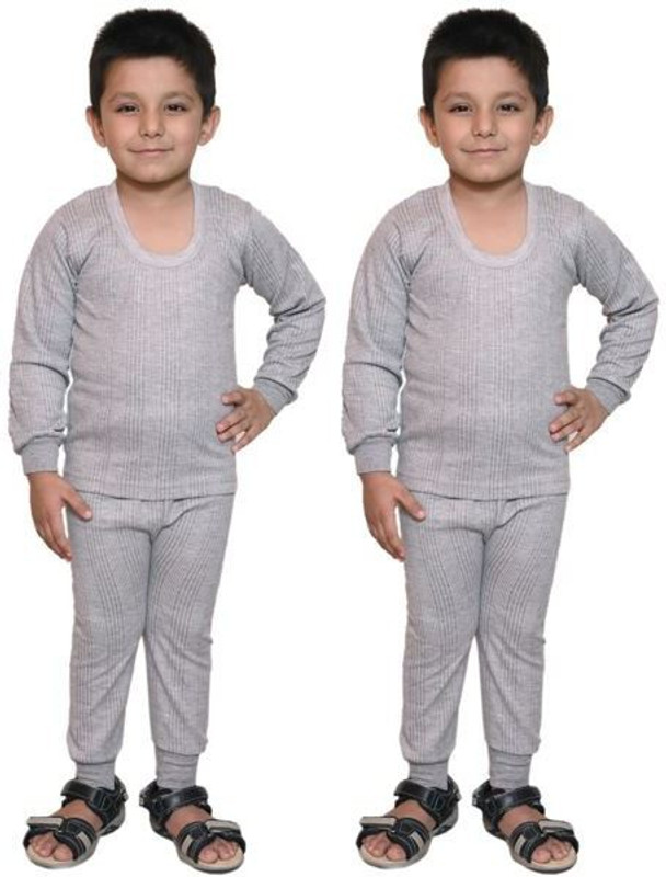 Bodysense Top - Pyjama Set For Boys(Grey)