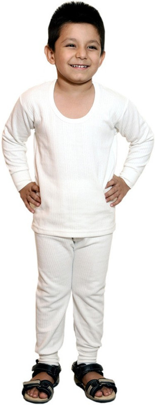 Bodysense Top - Pyjama Set For Boys(White)