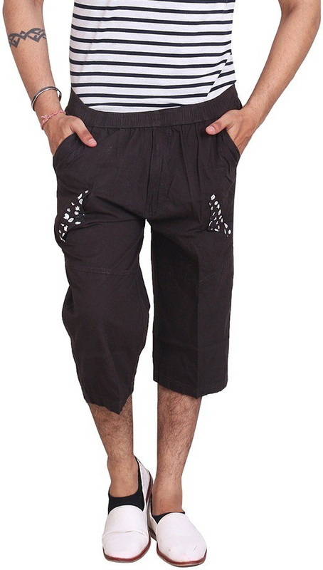 Awack Solid Men Three Fourths