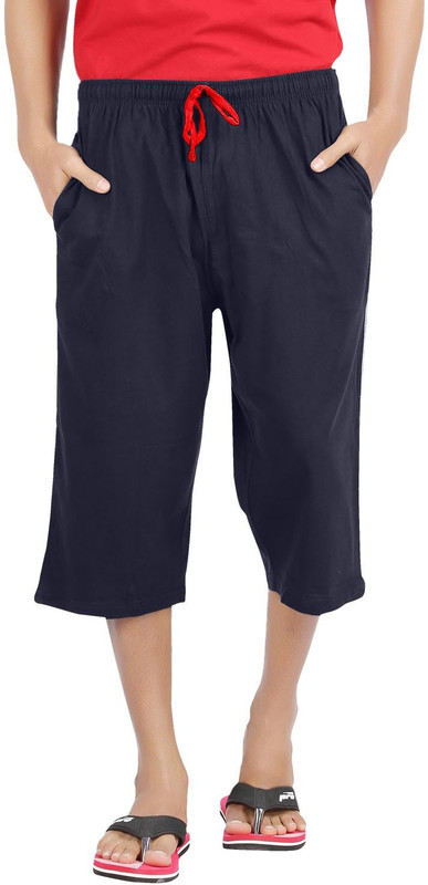 WellFitLook Solid Men Three Fourths