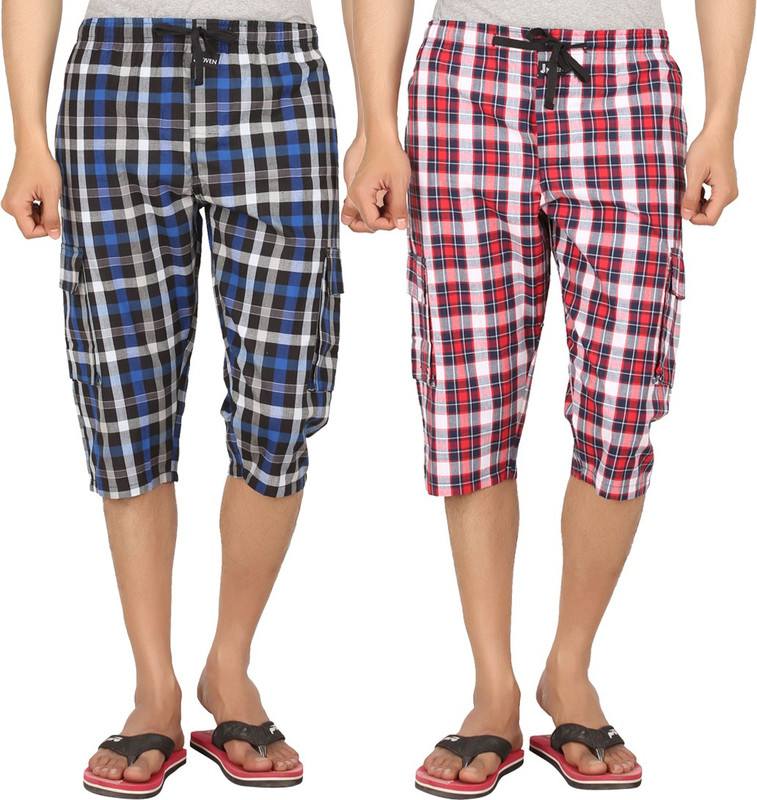 Joven Checkered Men Three Fourths