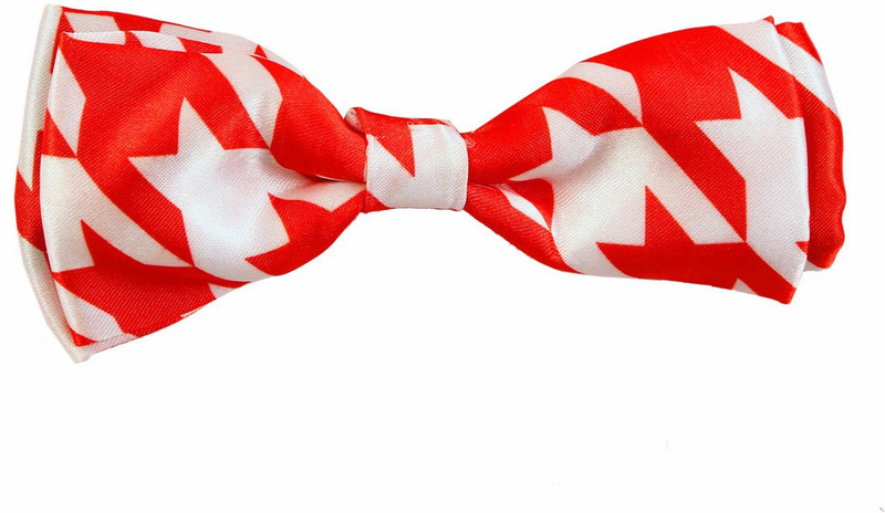 Blacksmith Red Houndstoothdesign Bow Geometric Print Men Tie Blacksmith Red Houndstoothdesign Bow Geometric Print Men Tie