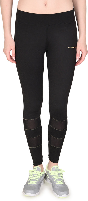 Onesport Solid Women Black Tights Onesport Solid Women Black Tights