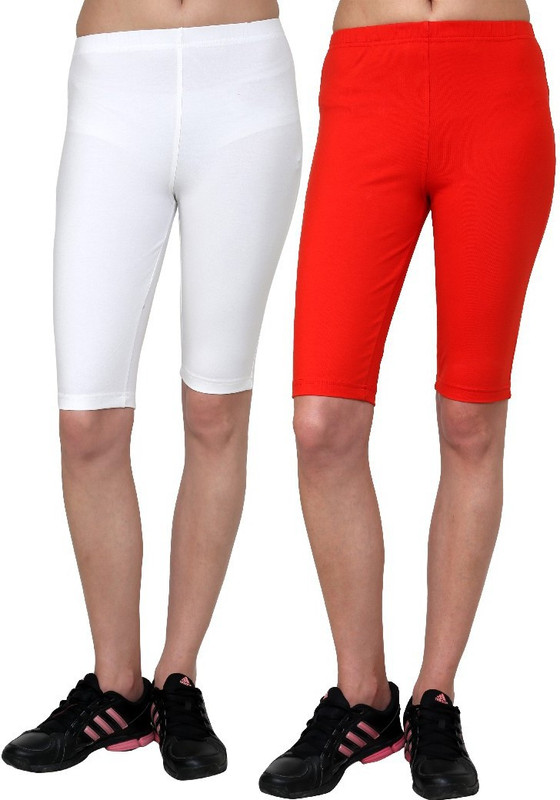 Casual Tees Solid Women White, Red Tights Casual Tees Solid Women White, Red Tights
