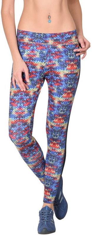 Onesport Printed Women Multicolor Tights Onesport Printed Women Multicolor Tights