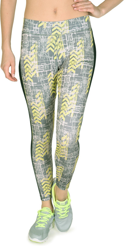 Onesport Printed Women Grey Tights Onesport Printed Women Grey Tights