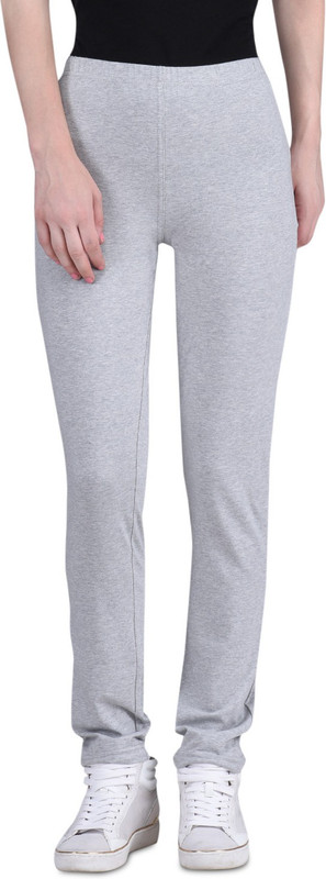 Finesse Solid Women Grey Tights Finesse Solid Women Grey Tights