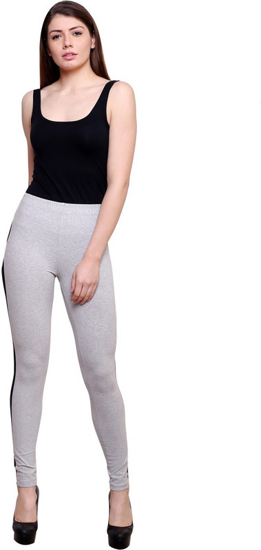 Finesse Striped Women Grey, Black Tights Finesse Striped Women Grey, Black Tights