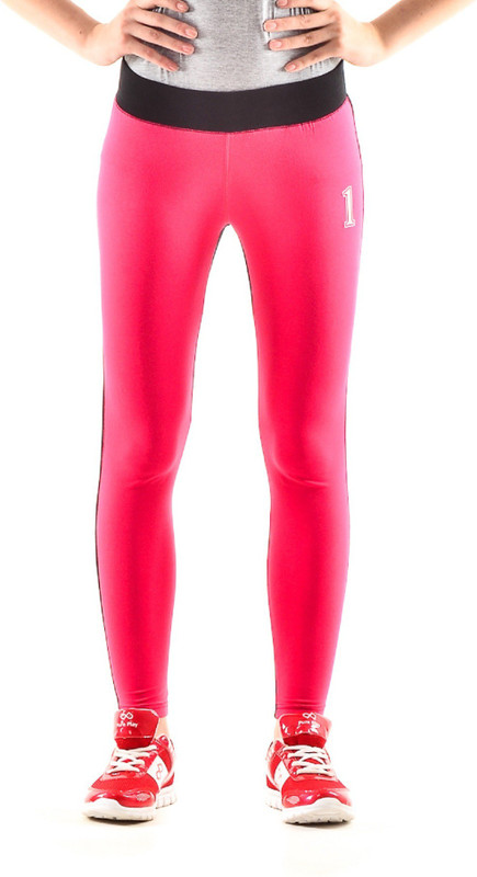Onesport Solid Women Pink, Black Tights Onesport Solid Women Pink, Black Tights