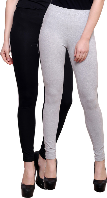 Finesse Striped Women Black, Grey Tights Finesse Striped Women Black, Grey Tights