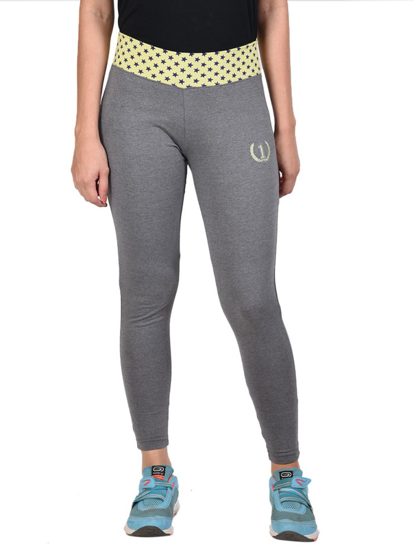 Onesport Solid Women Grey Tights Onesport Solid Women Grey Tights