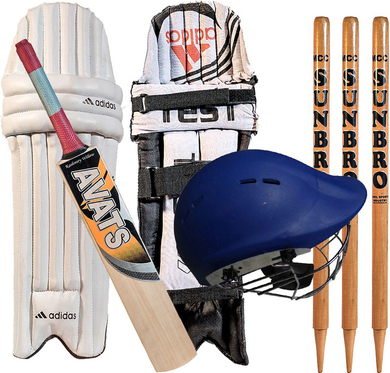 Avats Set Of Sanghara Helmet Pad Bat Stump Cricket Cricket Kit