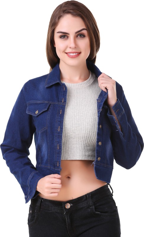 Big Pout Full Sleeve Solid Women Denim Jacket