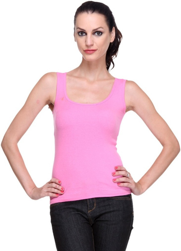 Bonita Casual Sleeveless Solid Women Pink Top