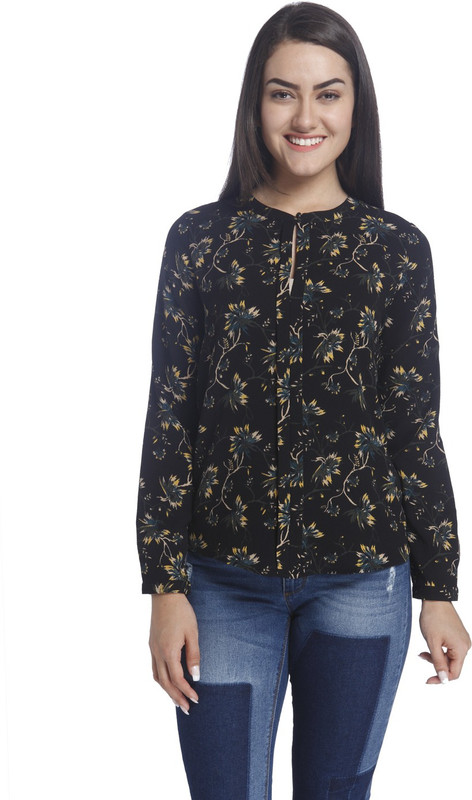 Only Casual Full Sleeve Printed Women Multicolor Top