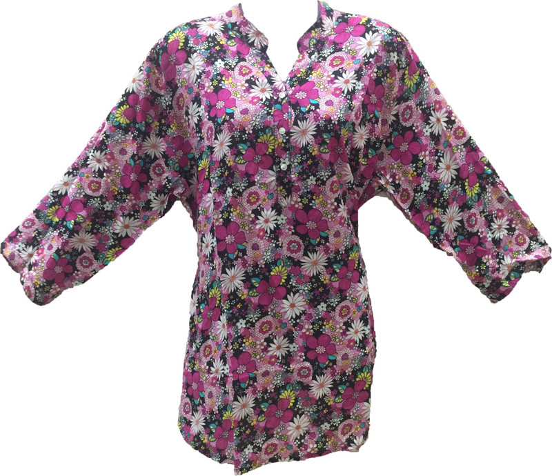 Dovekie Casual 3/4 Sleeve Printed Women Multicolor Top