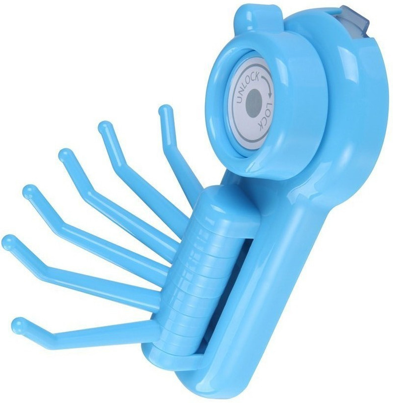 kanha 6 hook hanger sky blue Towel Holder(Plastic)