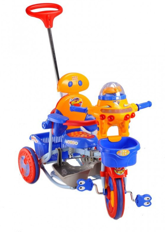 MeeMee Premium 2 in 1 Baby Tricycle with Rocker (Blue) BT-890 Tricycle(Blue, Yellow)