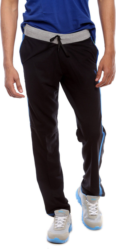 Sports 52 Wear Solid Men Black, Blue Track Pants