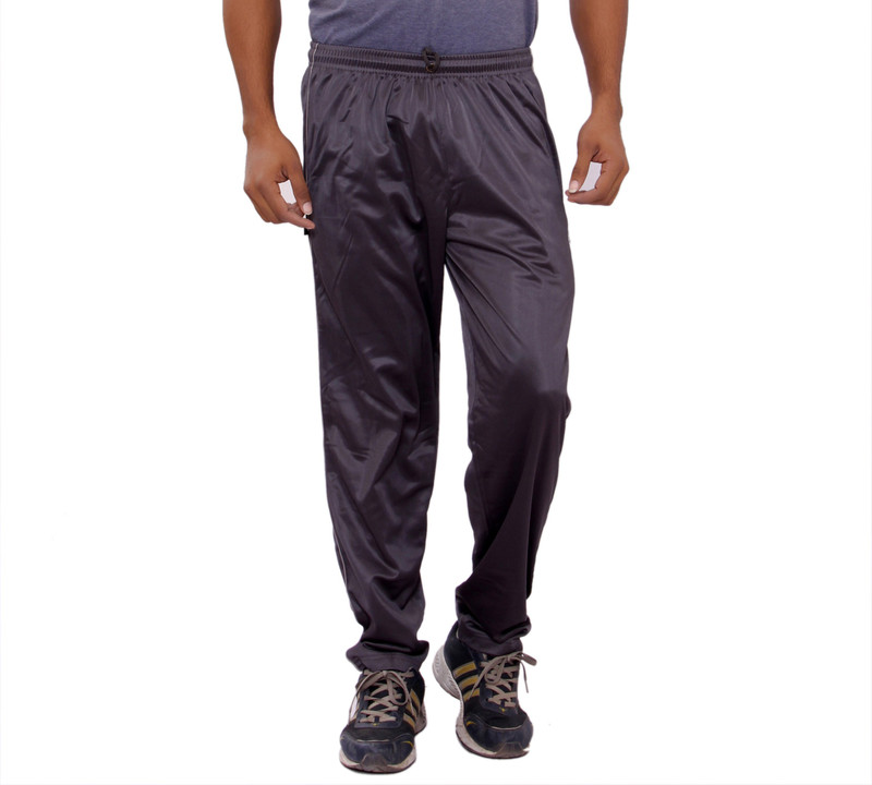 JT International Solid Men Grey Track Pants