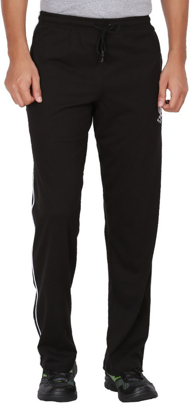 Ultra Palio Solid Men Black Track Pants