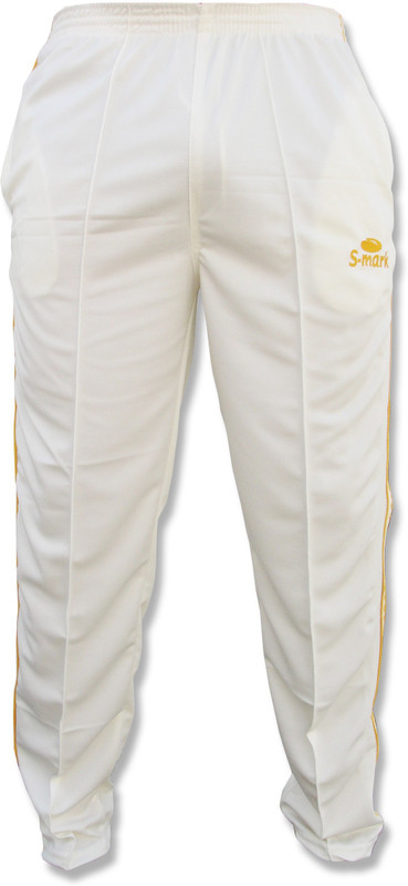 Buy S Mark Sweat Control Cricket Solid Men White Track Pants