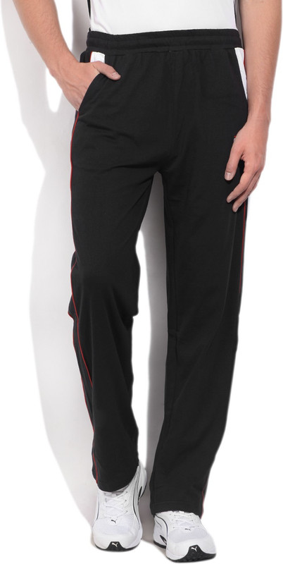 Fila Solid Men Black Track Pants