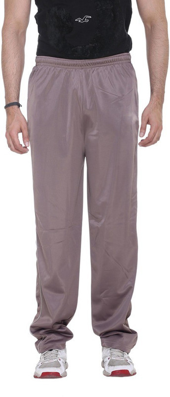 Warm Up Solid Men Beige Track Pants