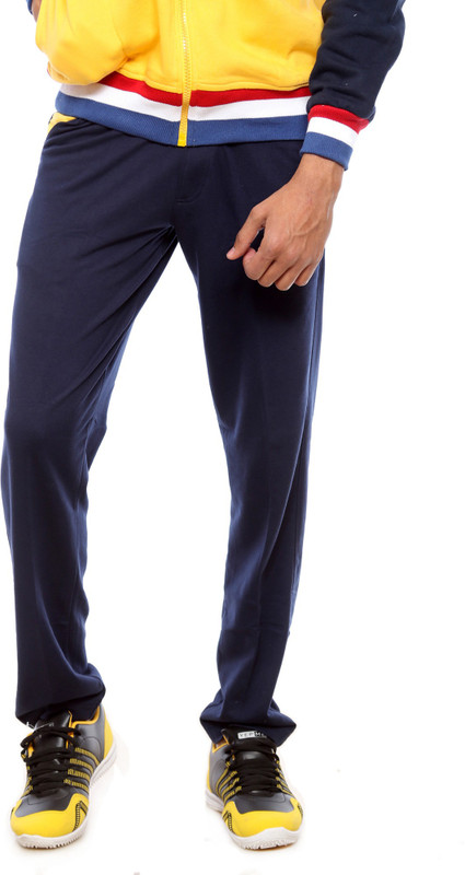 Sports 52 Wear Solid Men Dark Blue Track Pants