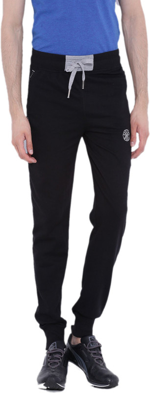 Sports 52 Wear Solid Men Black Track Pants