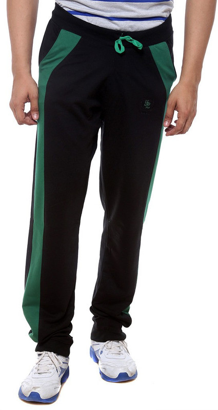 Sports 52 Wear T1295 Solid Men Black, Green Track Pants