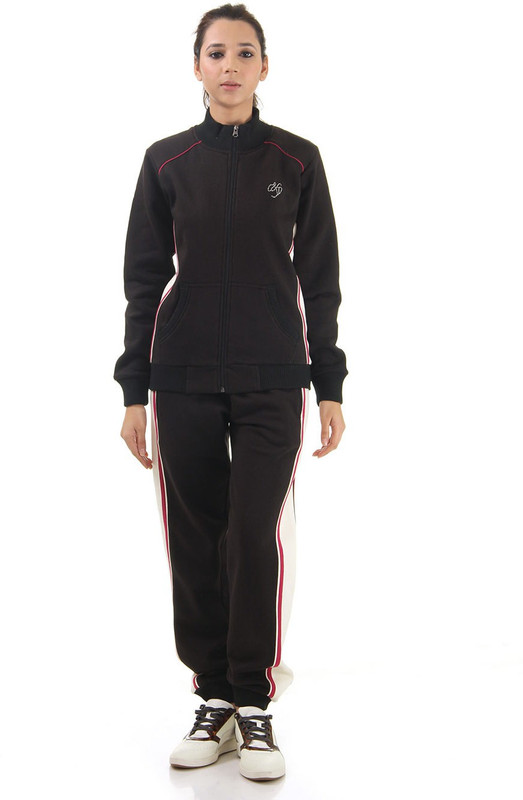 Cloak & Decker Solid Women Track Suit