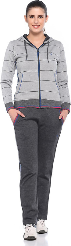EX10SIVE Striped Women Track Suit