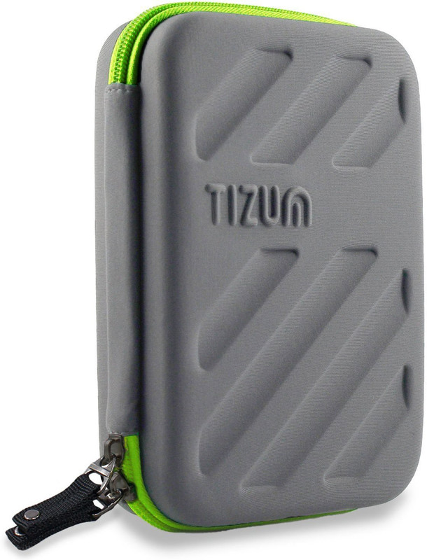 TIZUM Universal Electronics Travel Organizer / Gadget Organizer Accessories Carry Bag - Rugged, Shock Proof & Water Resistant(Grey)