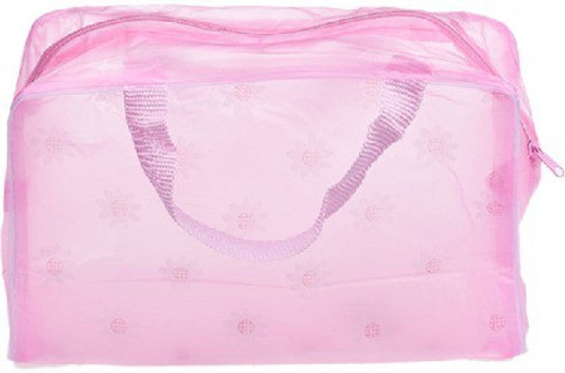 Futaba PVC Kit Travel Toiletry Kit(Pink)