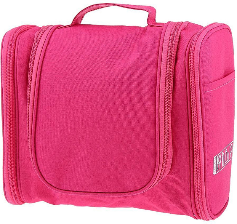 Royaldealshop TOTE Make-up Cosmetic Carry Case Hanging Organizer Travel Toiletry Kit(Pink)