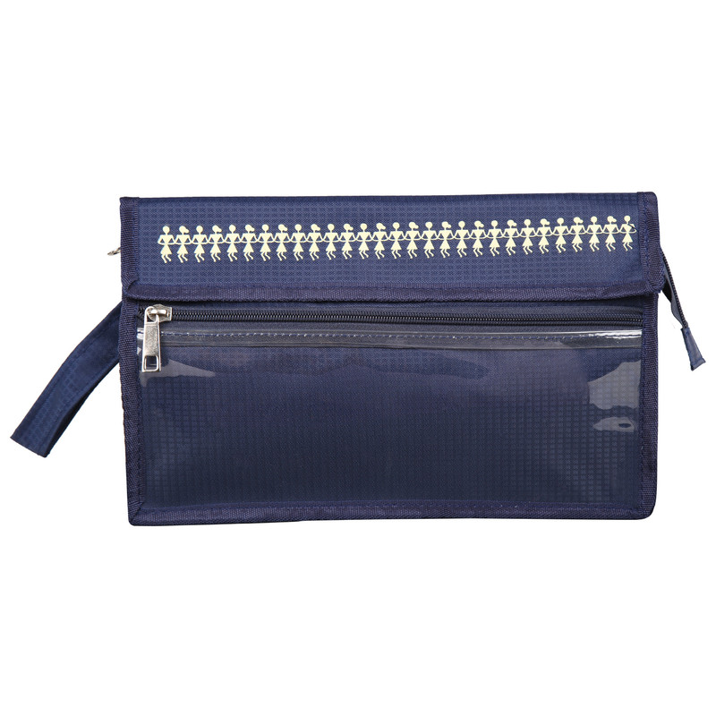 Sheetal Warli Bag Travel Toiletry Kit(Blue)