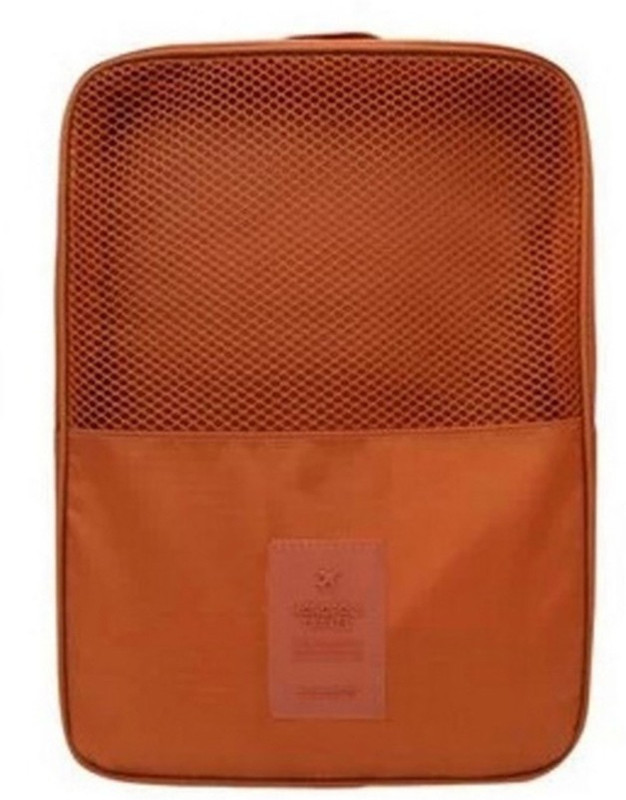 Swadec Shoes bag Pouch Zipper Nylon Organizer Handbag Underwer Storage Toiletry Handle - ORANGE Travel Toiletry Kit(Orange)