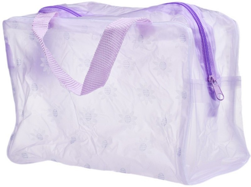 Futaba PVC printed Pouch Travel Toiletry Kit(Purple)