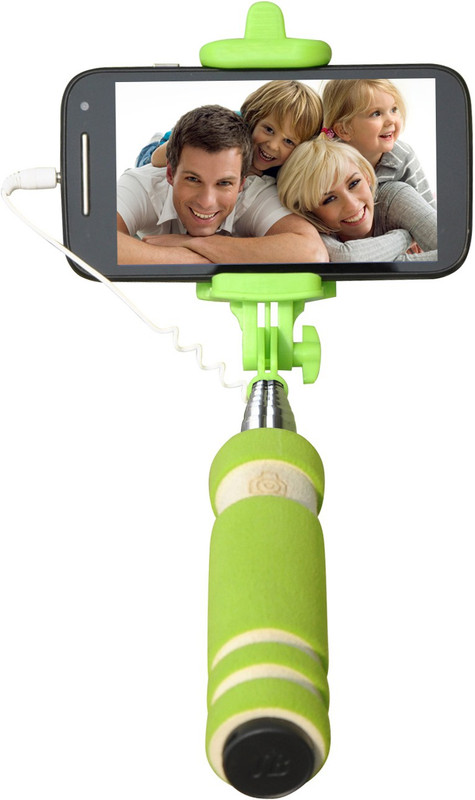 Cezzar Fashion Mini Pocket Selfie Stick for iPhones, Samsung, Panasonic P81, Lenovo A7000, Moto G (2nd Gen) Monopod(Green, Supports Up to 300 g) RS.199 (75.00% Off) - Flipkart