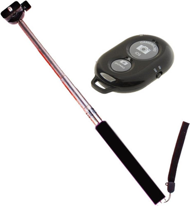 BikeStuff B-SS1 Selfie Stick(Black, Supports Up to 500 g) RS.499 (80.00% Off) - Flipkart
