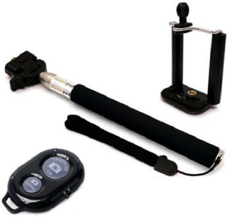 The Excellent 011 Selfie Stick, Monopod(Black, Supports Up to 400 g) RS.298 (66.00% Off) - Flipkart